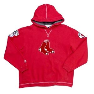 Majestic Athletic Vintage Men's Red & White Boston Red Sox Hoodie Size L